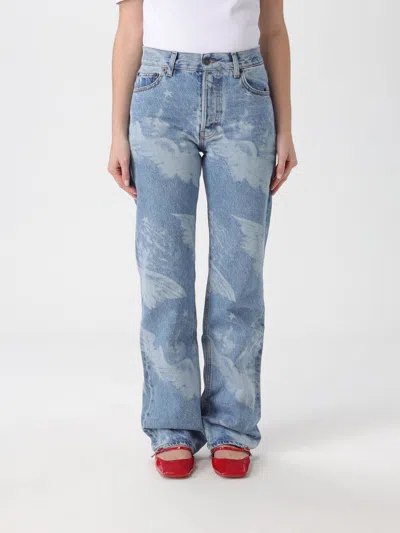 Fiorucci High-waist Straight Jeans In Blue