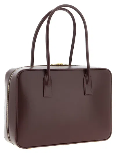 Saint Laurent Grape Leather Sac De Jour Handbag