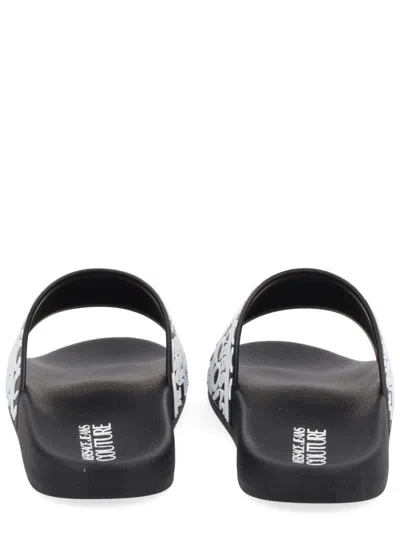 Versace Jeans Couture Flip-flops With Logo In Multi