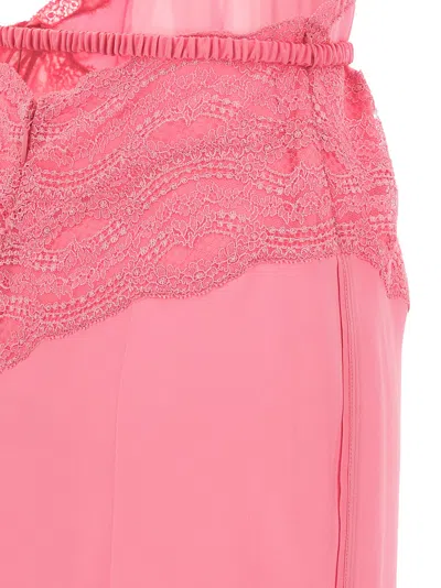 Gucci Women Satin And Lace Dress In Pink