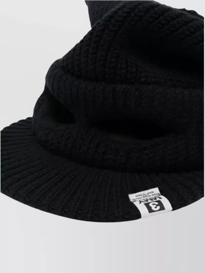 Miharayasuhiro Maison Mihara Yasuhiro Knit Cat Ears Cap Accessories In Black