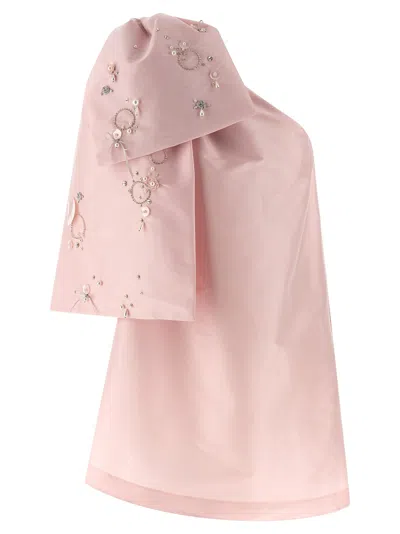 Bernadette Winnie Bow-detail Mini Dress In Pink