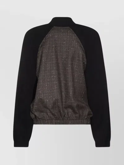 Fabiana Filippi Button Detail Long Sleeve Jacket In Brown