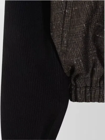 Fabiana Filippi Button Detail Long Sleeve Jacket In Brown