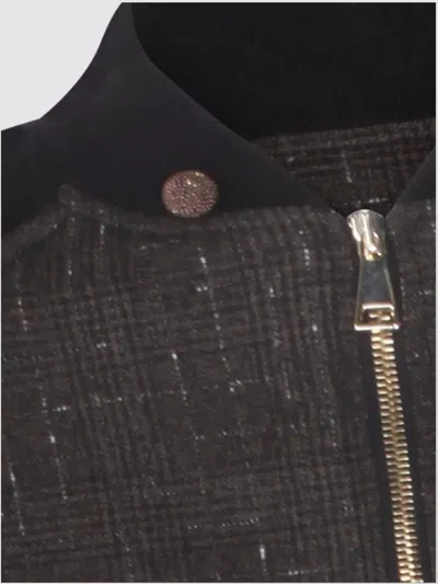 Fabiana Filippi Button Detail Long Sleeve Jacket In Brown