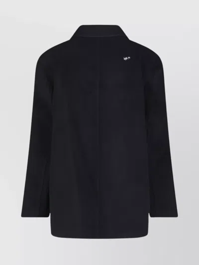 Ader Error Double-breasted Jacket Flap Pockets In Black