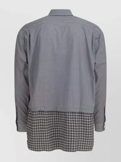 Comme Des Garçons Homme Deux Long Sleeve Shirt Button-down Collar In Brown