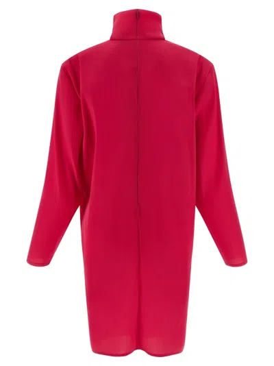 Saint Laurent Tailored Dress Featuring Structured Shoulders In Pink