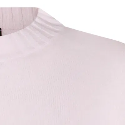 Fabiana Filippi Long Sleeve Crew Neck Knitwear Top In Pink