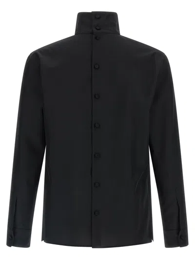 Gucci Technical Panama Shirt Shirt And Blouse Black In Black