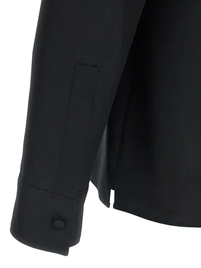 Gucci Technical Panama Shirt Shirt And Blouse Black In Black