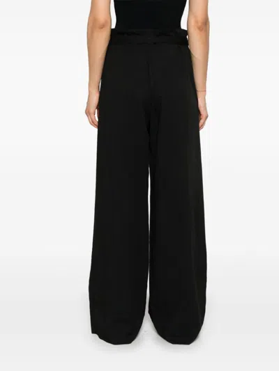 Totême Tie-waist Fluid Trousers In Black