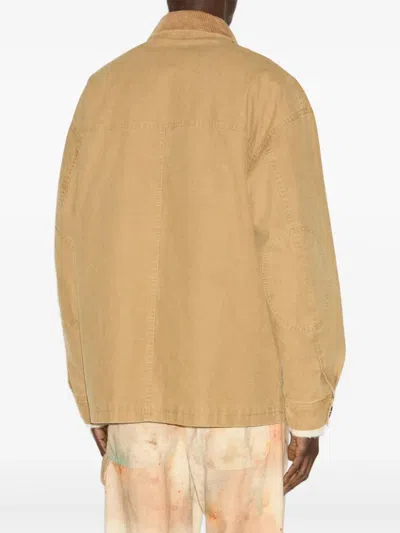 Isabel Marant Corduroy Collar Jacket Pockets In Brown