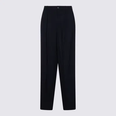 Aya Muse Trousers Blue And Green In Black