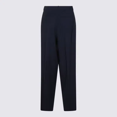 Aya Muse Trousers Blue And Green In Black