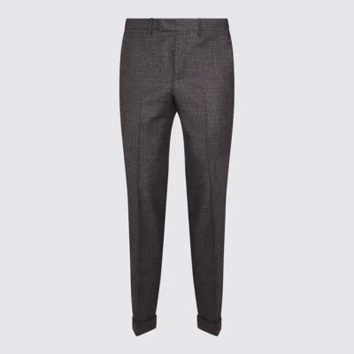 Pt Torino Relaxed Trousers With Cuffed Hem And Pleats In Gray