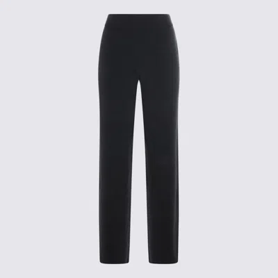 Aya Muse Dark Grey Wool Pants In Black