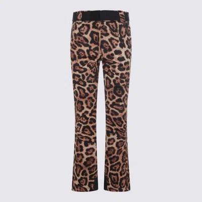 Goldbergh Beige Minou Pants In Animal Print