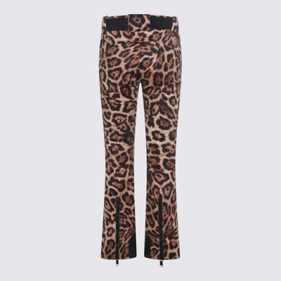 Goldbergh Beige Minou Pants In Animal Print