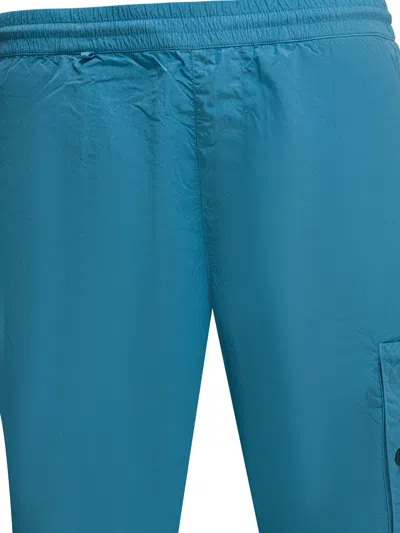 C.p. Company C.p.company Light Blue Polyamide Trousers In Multi