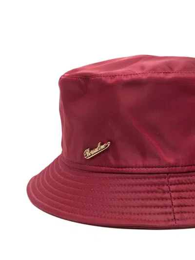Borsalino Morgan Rain Bucket Hat In Red