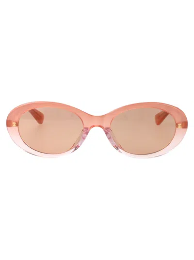 Bottega Veneta Pink-pink-pink Recycled Acetate Sunglasses In Pink