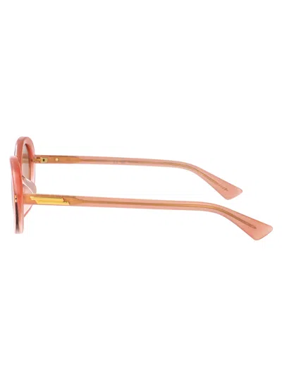 Bottega Veneta Pink-pink-pink Recycled Acetate Sunglasses In Pink