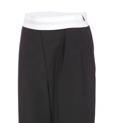 Alexander Wang Wool Trousers In Black