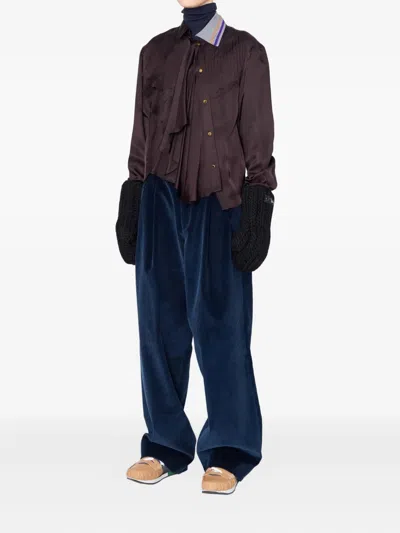 Kolor Asymmetrische Bluse In Brown