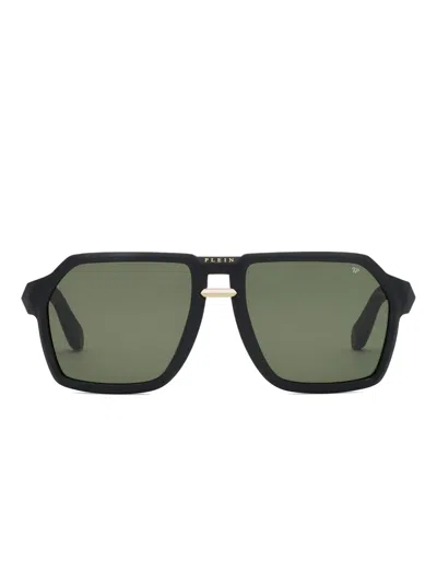 Philipp Plein Eyewear Sonnenbrille Mit Geometrischem Gestell In Black