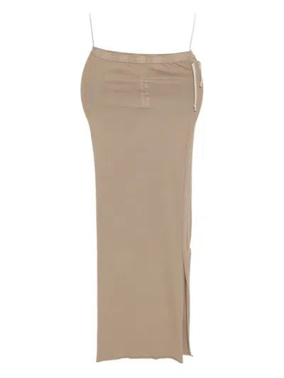 Rick Owens Drkshdw Edfu Skirt In Neutral