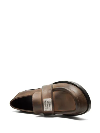 Acne Studios Vintage Leather Loafers In Brown