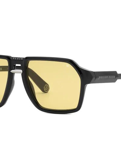 Philipp Plein Eyewear Sonnenbrille Mit Geometrischem Gestell In Black
