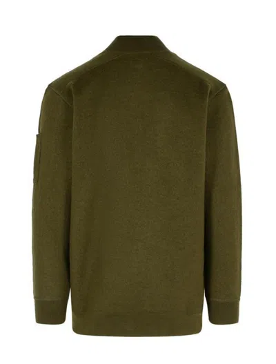 C.p. Company C.p.company Men Wool And Cotton Sweater In Green