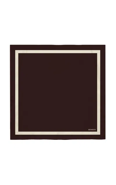 Bembien Simone Silk Scarf In Brown
