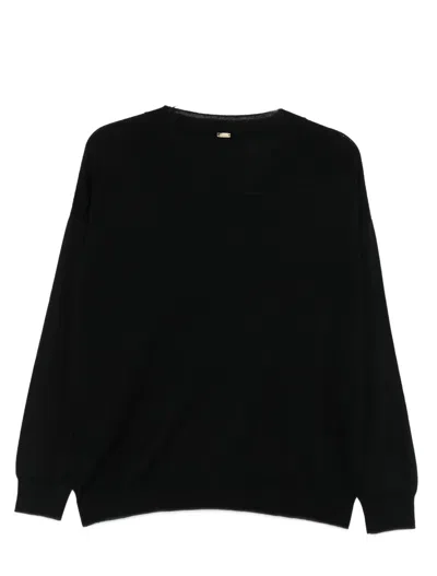 Herno Sweaters Black In Black