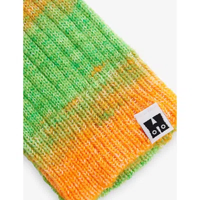Happy Socks Mens Gradient Crew-length Knitted Socks Green In Green