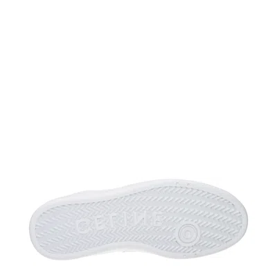 Celine Sneakers Donna Pelle Bianco/bianco Ottico In White