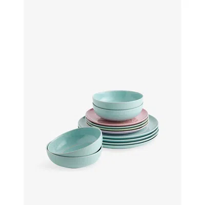 Royal Doulton Tilly Ramsay Stoneware Dinnerware Set Of 12 In Blue