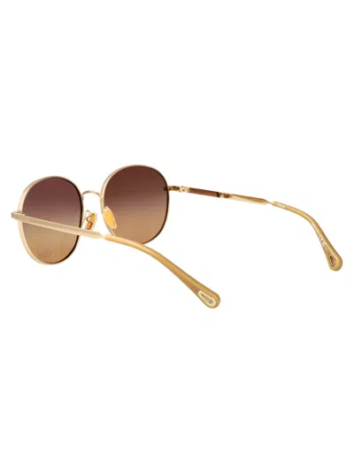 Chloé Chloe Geometrical Sunglasses Ch0325 S 004 In Brown
