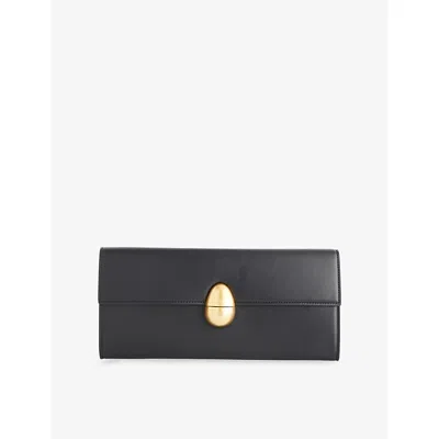 Neous Womens Phoenix Leather Clutch Black In Black