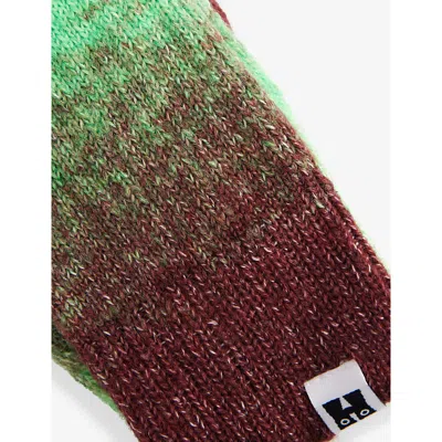 Happy Socks Mens Gradient Crew-length Knitted Socks Blue In Green