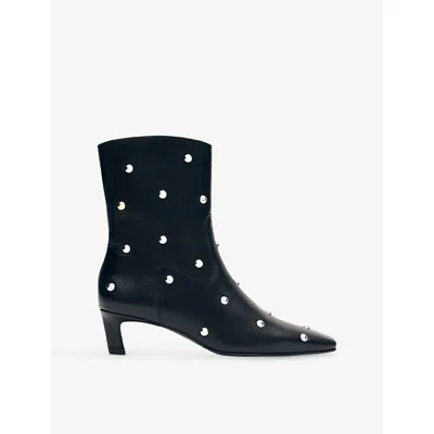 Alohas 50mm Nash Studded Boots In Black