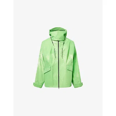 Loewe X On Hooded Technical Jacket In Green