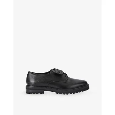 Kurt Geiger Leather Mercer Cleat Derby Shoes In Black