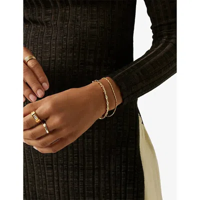 Missoma Womens Lucy Williams 18ct Yellow-gold Vermeil And Cubic Zirconia Tennis Bracelet In Gold