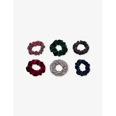 Mimi & Lula Xed Set Of 6 Scrunchies Multi In Multi