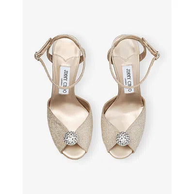 Jimmy Choo Sacora 85 Sandals In Animal Print