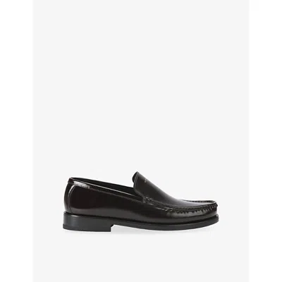 Kurt Geiger Denman Logo-print Loafers In Black