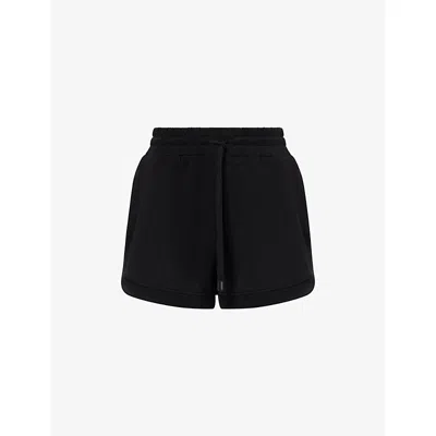 Varley Womens Black Alder Drawstring-waist Stretch-woven Jersey Shorts